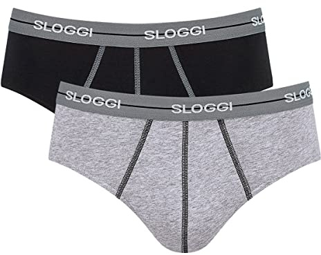 sloggi Uomo Start Midi C2P Box, Grey Combination, 4