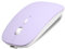 AE WISH ANEWISH Bluetooth Maus fur Laptop/iPad/iPhone/Mac (iOS 13.3.2 und höher) / PC/Tablet, Wiederaufladbare Leise Mini Maus für Windows/Linux, 3 DPI Einstellbar Bluetooth Violett