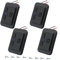 Hoembpn 4PCS 4.8A Dual USB Car Charger Socket with Switch, 12V/24V Adaptor Power USB Fast Charge Socket Panel with LED for Boat SUV Caravan RV Truck Marine