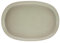 CreaTable, 30006, Serie Uno Sand - Servierplatte oval, 1-teiliges Geschirrset, Servierplatte aus Steinzeug, spülmaschinen- und mikrowellengeeignet, Made in Portugal