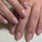 Ceboic 24 Stück Mandel Nägel Zum Aufkleben Kurz, French Colorful Wellen Künstliche Nägel Glossy Glitzer Press on Nails, Wiederverwendbare Oval Falsche Nägel Acryl Fingernägel Fake Nails für Frauen