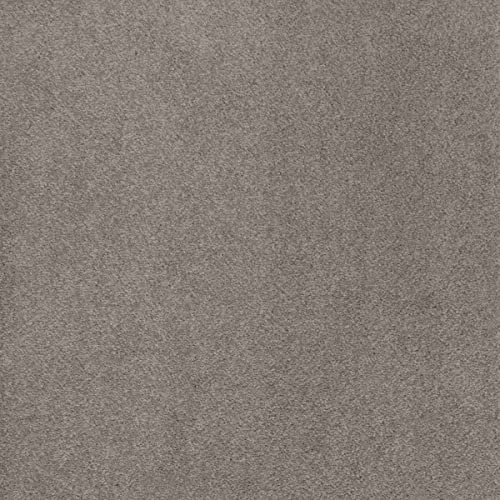 BRICOFLOR Teppichboden Meterware weich in 400 und 500 cm Breite ideal für Wohnzimmer und Kinderzimmer Kräuselvelours Auslegware grau (4 m x 11 m)