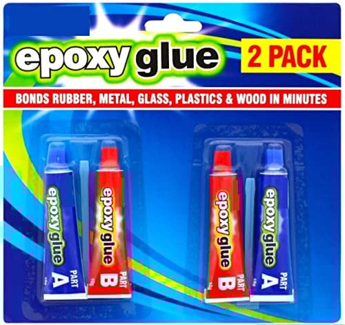 4 Pack Epoxy Hardener & Resin Glue Adhesive Kit Bonds Glass Metal Plastics Wood
