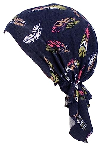 ESTEVANJ MUR Couvre-chef pour femme Bonnet de sommeil Foulard pour enveloppement chauve Cancer Chapeaux Bandana Turban élastique, 7, taille unique