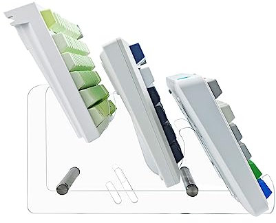 GEKUCAP 3-Tier Transparent Keyboard Display Stand Mechanical Keyboard Storage Holder Thick Acrylic Gaming Keyboard Plate Holder Display Stand for Keyboard Tablet Picture Frames