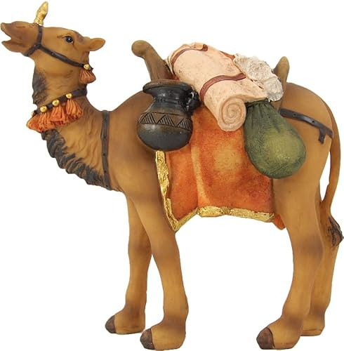 FADEDA Kamel/Höhe:16 cm/handbemalt/detailgetreue Krippen Figuren - Weihnachten Tisch Dekoration Krippe Zubehör