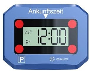 Generisch elektronische Parkscheibe PKW Parkuhr De Zulassung STVO Digital Auto KFZ Neu