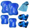 BDSHUNBF 6 Piezas Protecciones Patines Set, Protecciones Skate Niño Rodilleras Patines Niña, Protecciones Patines Niña, Rodilleras y Coderas Niña Patinaje, Set Rodilleras Coderas y Muñequeras, Azul