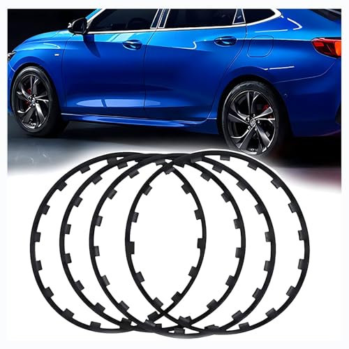 Reifenprotektoren für Renault Twingo 3 Phase 2 2014-, strapazierfähig, schön, schützt die Radnabe vor Kratzern, leicht zu reinigen und verhindert Rost (4 Stück)