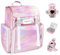 Saviland Nail Polish Organizer Bag: PU Leather Nail Kit Organizer Holds 70 Bottles (15ml-0.5 fl.oz) and Nail Lamp, Portable Nail Polish Storage Carrying Case Nail Organizers and Storage for Nail Tech