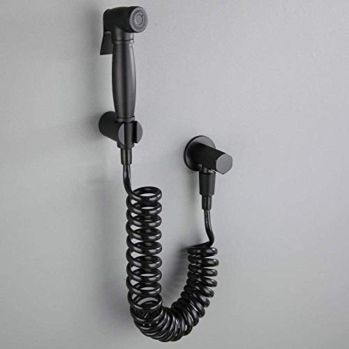 JIYTG Toilet Brush Toilet Bidet One in Two Out Handheld Bidet Spray Gun Booster Flusher Toilet Mate