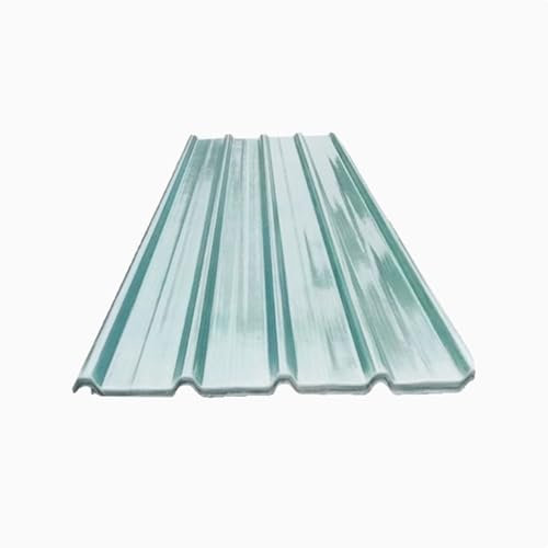Corrugated Roofing Sheets,1mm Thick Clear Roof Sheeting,Building Roofing Material,Flashing Sheet,UV Protection Transparent Flashing Sheet for Canopy,Balcony,Wall Panel (0.9×1.7m/35×67in)