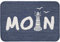 Knutzen Wohnen Fußmatte Moin Leuchtturm 50x70 cm Blau - Fußmatte Maritim - rutschfest und waschbar - Fußwärmende Designmatte - Sisaloptik - Ideale Schmutzfangmatte für die Küche und Eingangsbereich