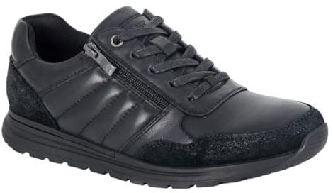 R21 Original M854 Men's Leather Comfort Smart 5 Eye Lace/Zip Everyday Leisure Trainers Shoes