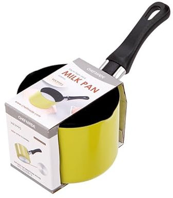 Sauce Pan, 550ML Small Milk Pan Nonstick Cooking Pot with Pouring Lip&Ergonomic Handle Multipurpose Saucepan Pot for Kitchen Restaurant Boiling Coffee Butter Chocolate (Yellow)