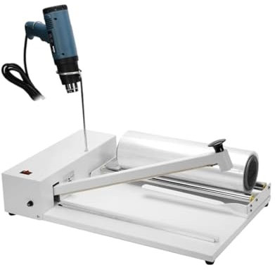COYEUX 450W Shrink Wrap Machine, Shrink Wrap Sealer, with Heat Gun, Sealing Length 30cm, for Food Book Box Packaging In Shops