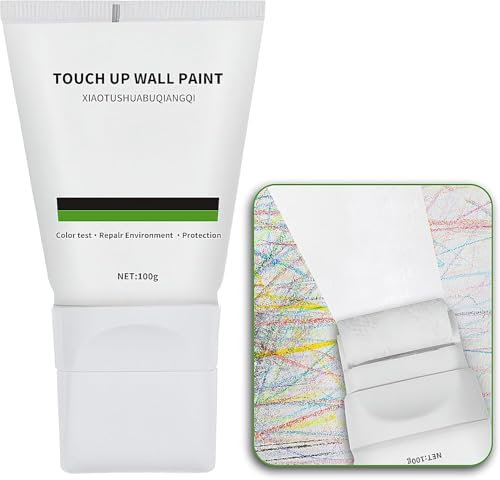 Wandfarbe Weiß 100g, Ausbesserungsfarbe Weiss Roller, Wandreparatur Rollfarbe, Wandfarbe Ausbessern Weiß, Weiße Wandfarbe, Wandfarbe Reparatur Graffiti & Flecken