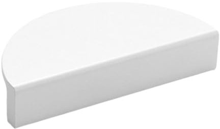 JchEnye Maniglia Bianca in plastica per Porte finestre, portefinestre, Porte scorrevoli, interasse Fori Fino a 64 mm, Altezza 20 mm, Maniglia per infissi in plastica