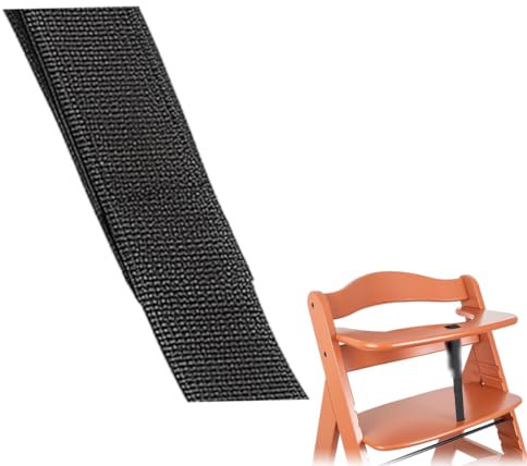 NHQZ 1 Stück Schrittgurt Für Hochstuhl, Kinderhochstuhl Gurt Frontbügel Tisch Mit Schnalle, Klett,Hochstuhl Gurt,Kinderhochstuhl Zubehör, Gurt(Schwarz,A)