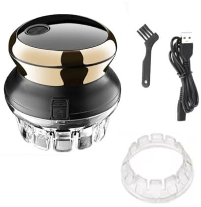 Uxsjakjsd Tondeuse Professionnelle pour Coupe-Circulaire Automatique Ciseaux à Cheveux Sans Self-Haircut Kit avec Affichage LED