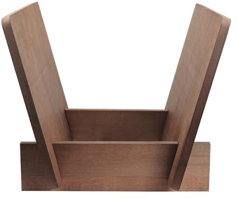 Eighosee Vinyl Record Storage Holder Solid Wood Stand Desktop Display Music Record Collection Easy Install