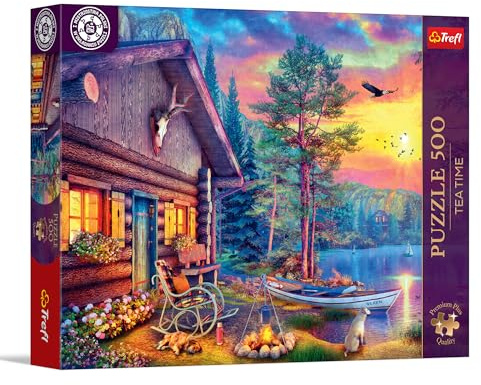 Trefl - Puzzle 500 Teile, Anlegestelle bei Sonnenuntergang, Premium Plus | Für Kinder und Erwachsene ab 14 Jahren, hochwertige, kreative Unterhaltung, präzise passende Teile