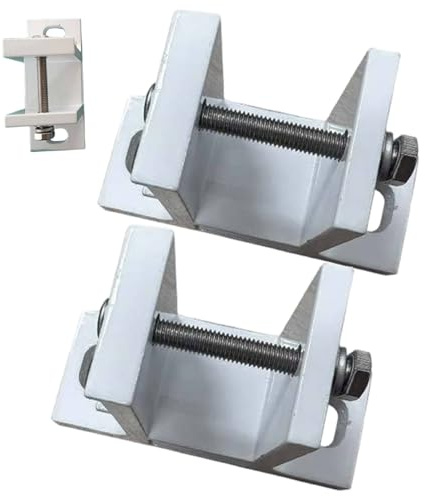 Awning Brackets, 2 Pack Aluminum Wall Mount Bracket for Retractable Awnings, Pergolas, and Canopies, Heavy Duty Replacement Hardware, RV Awning Parts