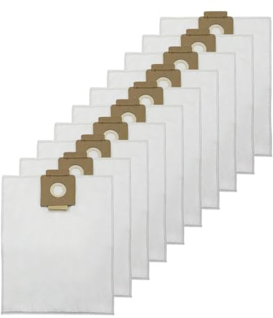10 Stück Ersatz-Staubsaugerbeutel, Kompatibel for Karcher, T7 T7/1 T8/1 T12/1 DS5300 5-lagiges Staubsaugerbeutel-Zubehör