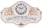 Way Home Store - Orologio Tabella da Parete Le Bouquet de Provence. Colorazione Bianca con Disegnate Rose Dimensioni: 50x32x4 cm