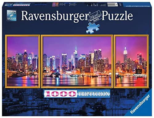 Ravensburger Puzzle 19792 - New York - 1000 Teile Puzzle für Erwachsene und Kinder ab 14 Jahren, Triptychon Puzzle bestehend aus 3 Teilen