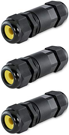 3 Stück SSC-LUXon® wCable Kabelverbinder Wasserdicht IP68 5-polig - Verbindungsmuffe für Erdkabel mit Ø 4-14 mm 24A bis 450V