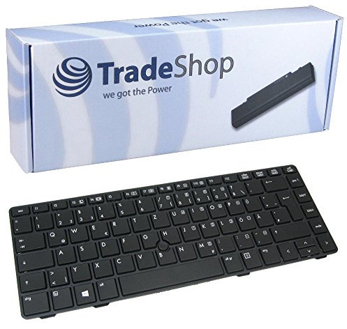 Trade-Shop Premium Tastatur Keyboard Ersatz Deutsch QWERTZ mit Trackpoint für HP EliteBook 6465 6465b 6460b 8460p 8460w (Deutsches Tastaturlayout)