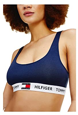Tommy Hilfiger Unlined Bralette Andere BHs Damen, Blau (Navy Blazer), XL
