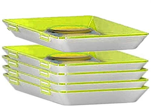 Timess Frischhaltetablett Essen Frisch Tablett konservierungsschale für Lebensmittel Tablett für die Lebensmittelkonservierung für gesunde Lebensmitteleinsparung Konservierungsbehälter (5pcs)