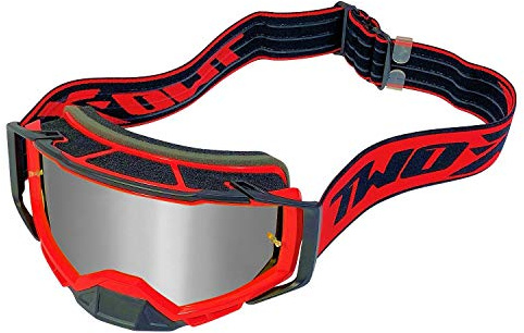 TWO-X Cross-Brille - Motocross-Brille - Kratzfeste Motorrad-Brille - Enduro & Downhill - Modell Atom