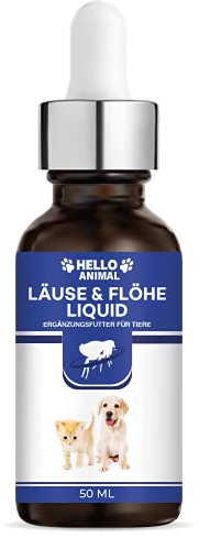 NEU: HelloAnimal® LÄUSE & FLÖHE Liquid für Hunde und Katzen bei Laus, Floh & Ungeziefer Befall - Flohschutz für Ihr Haustier mit SOFORTWIRKUNG