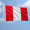 Bandera Peru de tela náutica, tamaño 70 x 100