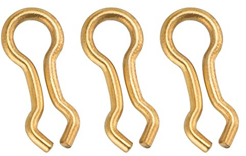 Dr.Fish Messing-Sinkeraugen für Bleigewicht, US-Größe, Sinker-Öse für hausgemachtes Angelgewicht, Zubehör, Größe 1, 100 Stück