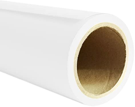 PHSUREO Seamless Photo Photography Backdrop Paper,White Photo Background Paper Roll (53”x16', #28 Snow)
