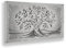 Giallobus - Quadro - 03 - Capezzale Moderno - Sacra Famiglia e Albero della Vita - Black&Gray - Tela Canvas Telaio Standard - 100x50 - Pronto da Appendere - Quadri Moderni per la casa