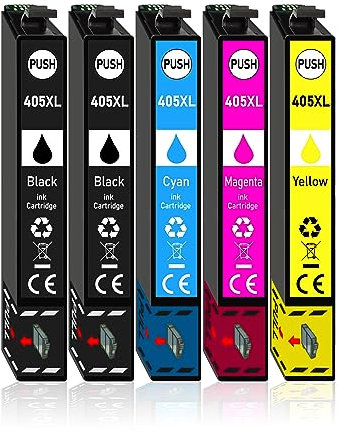Druckerparadies 5er Set kompatibel zu Epson Nr. 405XL Workforce WF-7310 WF-7830 WF-7835 WF-7840 WF-7835 Workforce Pro WF-3820 WF-3825 WF-4820 WF-4825 WF-4825 WF-4830