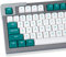 Mintcaps dunkelgrünes weißes Tastenkappen-Set 150 Tasten MSA-Profil Double Shot ISO/ANSI-Layout für mechanische Gaming-Tastaturen von Cherry MX Switches