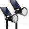 Solar Lichter im Freien, 2-in-1 wasserdichte justierbare solarbetriebene Landschaft Spotlights, Auto Ein/Aus Solar Garten Licht für Yard Pathway Rasen Baum Patio Garten Halloween Dekoration (Weiß)