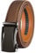 KEMISANT Gürtel Herren, Ledergürtel Ratsche Automatikschließe für Herren Business Anzug, 35mm Breit Gürtel,Größe Angepasst(Tawny-125cm/36-42 taille verstellbar)