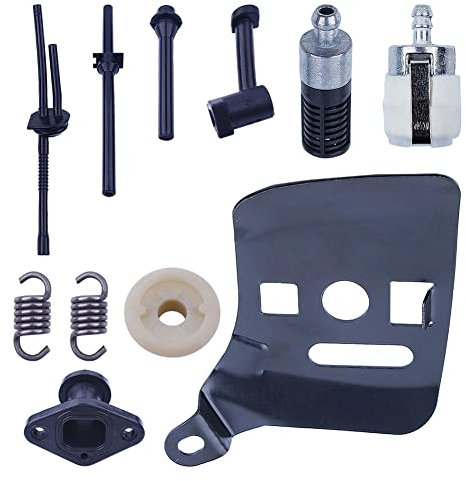 Gubeter 2500 25Cc Motosega Cinese Tubo Olio combustibile Ingranaggio a Vite Senza fine Barra del collettore di aspirazione, Kit, per Motosega Cinese 2500 25Cc 2 Tempi Piccola, /