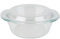 Emilja® Glas Auflaufform mit Deckel rund 1,0L hitzebeständiges Glas, Ofenform, Glasauflaufform
