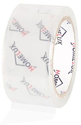 HOMELUX 72 Rollen Paketklebeband Paketband Klebeband Transparent Packband Verpackungsband - 66m Lang 53mm Breit - Transparent - Stark Haftend und Reißfestigkeit - Für Verpacken, Versand und Umzug
