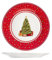H&h set 12 piatti piani natalizi classy xmas cm 27