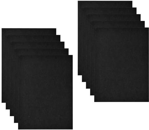 10 Stück Ordner mit Tasche A4, Kraft Dokumentenmappe, Präsentationsmappe Angebotsmappe A4 Papier, Pappordner Papierkram Organizer, Kraftpapier Mappe Aktenordner für Büro Schule Zuhause (Schwarz)