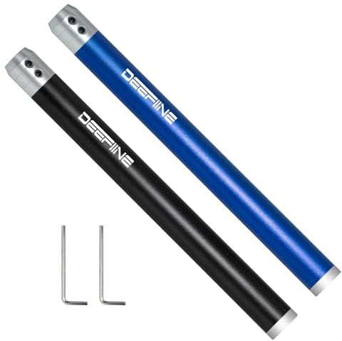 DEEFIINE Utensili per Tornitura in Legno Maniglia, per tornio in legno con punta in metallo duro (blu+nero)